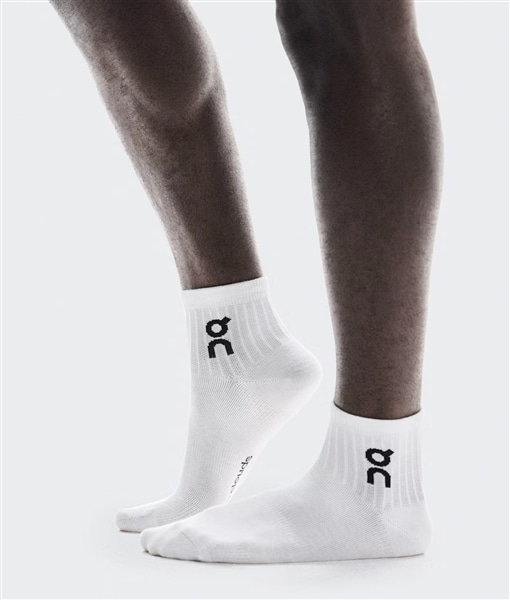 On/オン/Logo Sock Mid 3P ロゴソックスミッド　3パック White XS (22-24.5cm)