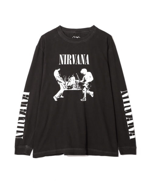 NIRVANA/ニルヴァーナ/LIVE L/S TEE/コラボロンT《メンズ・ウィメンズ・ユニセックス》 ブラック M