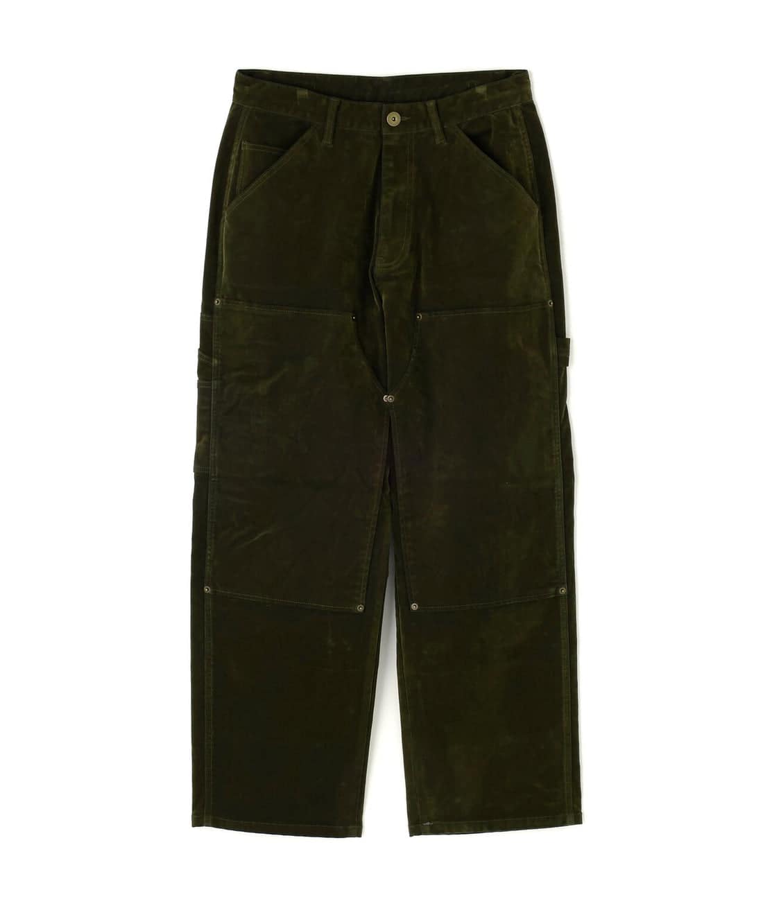 B omnivore/ビーオムニボー/FLOCKY DENIM PANT フロッキーデニムパンツ オリーブ M