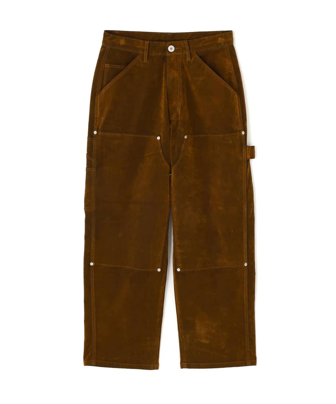 B omnivore/ビーオムニボー/FLOCKY DENIM PANT フロッキーデニムパンツ ブラウン M