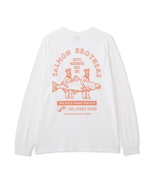 MANASTASH/マナスタッシュ/CiTee L/S TEE SALMON ORANGE S