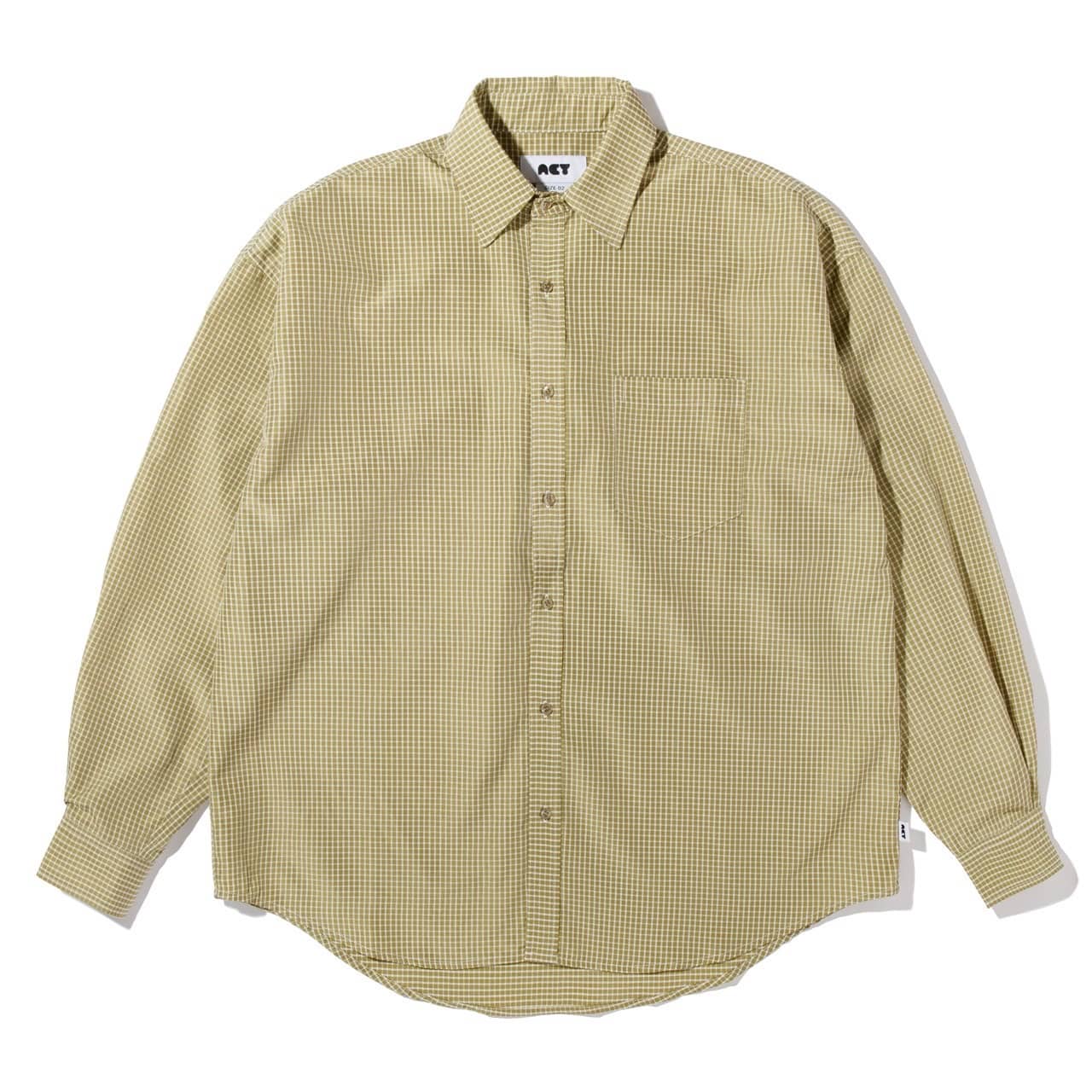 Acy/エイシー/BASIC CHECK SHIRTS シャツ グリーン 2