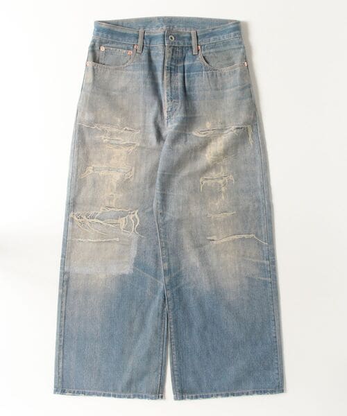 B omnivore/ビーオムニボー/転写 DENIM PANT デニムパンツ インディゴ M