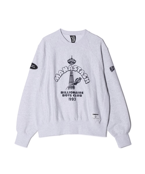 BILLIONAIRE BOYS CLUB×MANASTASH/ビリオネアボーイズクラブ×マナスタッシュ/BBC MANA SWEAT グレー S