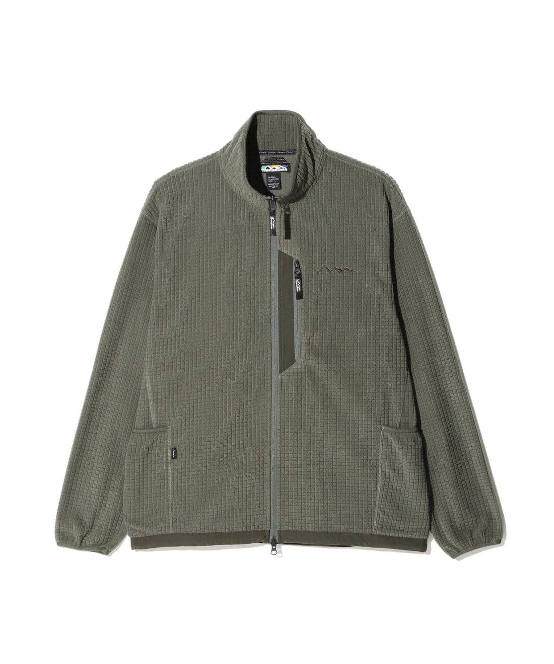 MANASTASH/マナスタッシュ/GRID FLEECE ZIP JKT フリースジャケット オリーブ M