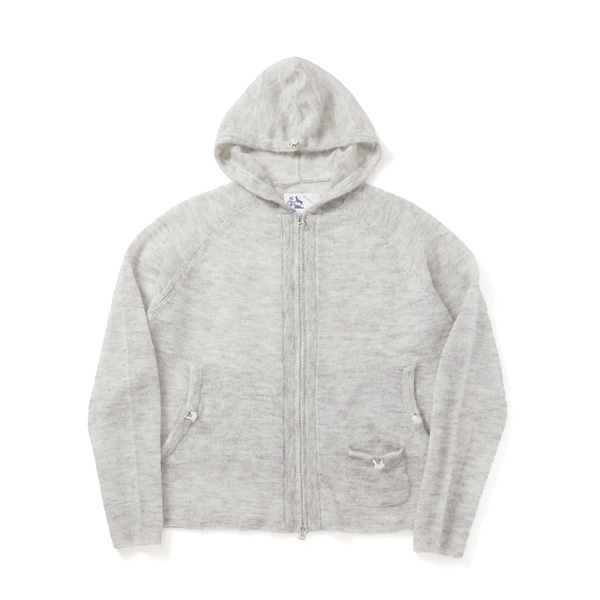 FAF/エフエーエフ(Fake As Flowers/フェイクアスフラワーズ)/Knit Hoodie Ash Gray 1