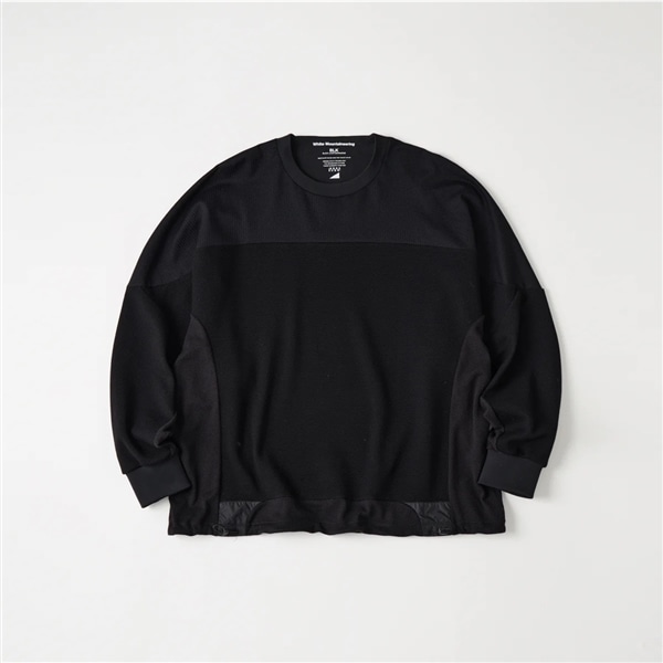 White Mountaineering/ホワイトマウンテニアリング/RAGLAN OVERSIZE PULLOVER BLACK 1
