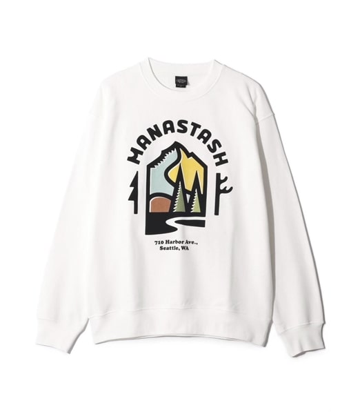MANASTASH/マナスタッシュ/Citee Sweat OUTDOOR ホワイト S