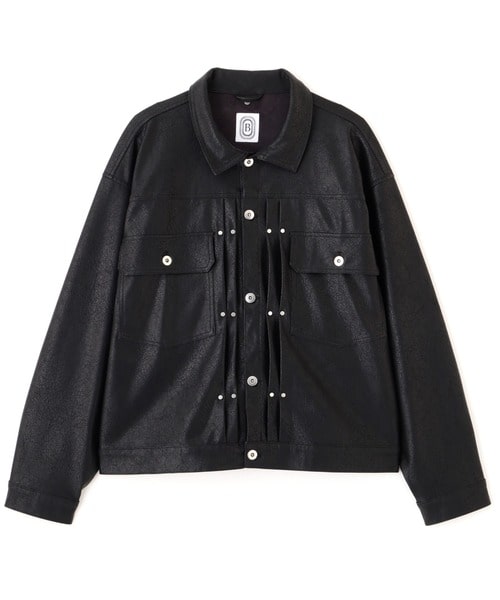 B omnivore/ビーオムニボー/FAUX LEATHER BLOUSON/フェイクレザーブルゾン BLACK M