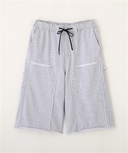 B omnivore/ビーオムニボー/W KNEE SHORTS SWT ダブルニーショーツスウェット GRAY M