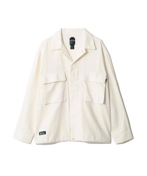 MANASTASH/マナスタッシュ/MH-RIP FIELD SHIRTS ホワイト M
