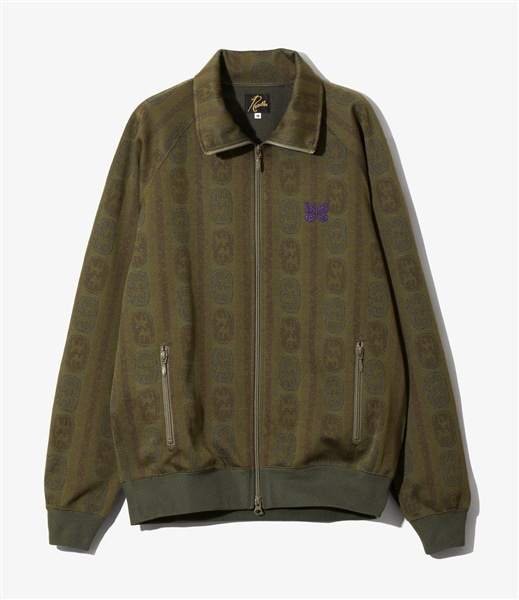 NEEDLES/ニードルズ/TRACK JACKET - POLY JACQUARD -OLIVE- トラックジャケット OLIVE M