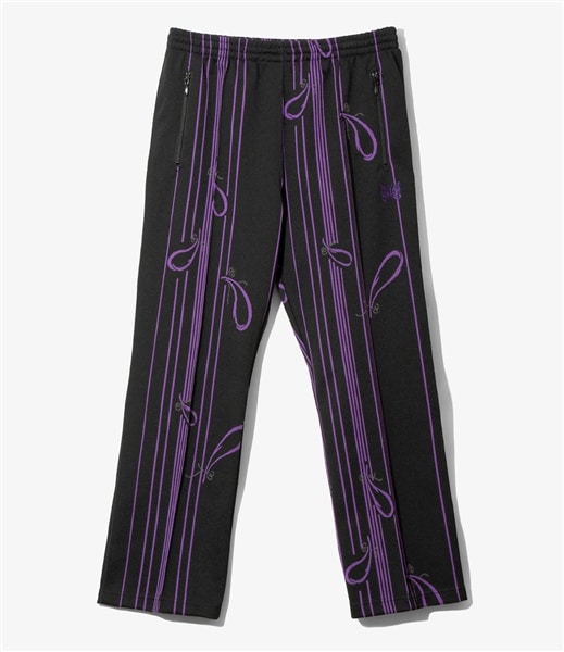 NEEDLES/ニードルズ/TRACK PANT - POLY JACQUARD -BLACK- トラックパンツ BLACK XS