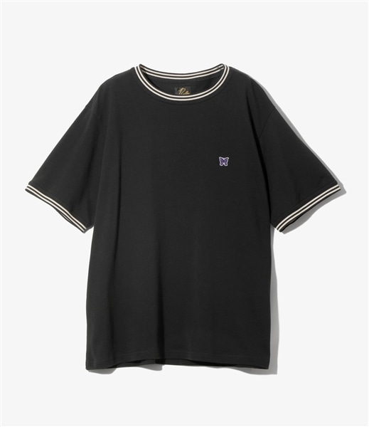NEEDLES/ニードルズ/RINGER TEE - COTTON PIQUE BLACK M