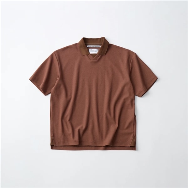 White Mountaineering/ホワイトマウンテニアリング/POLO SHIRT ポロシャツ BROWN 1