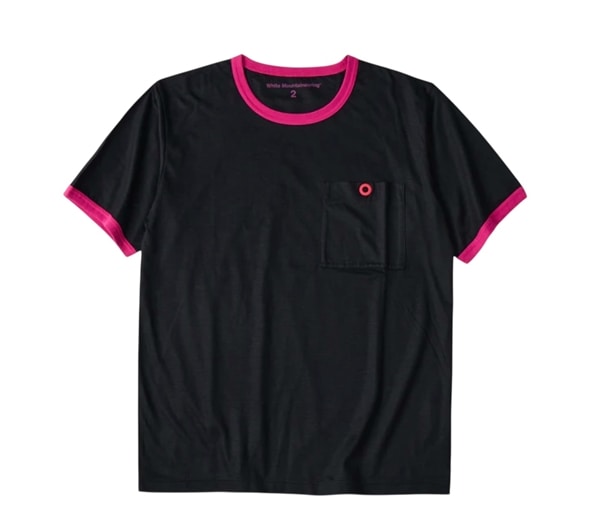 White Mountaineering/ホワイトマウンテニアリング/RINGER POCKET T-SHIRT BLACK 2