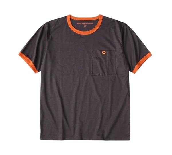 White Mountaineering/ホワイトマウンテニアリング/RINGER POCKET T-SHIRT CHARCOAL 2