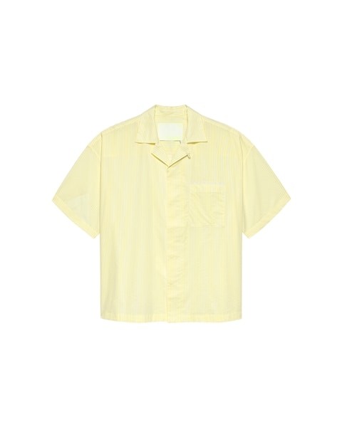 New Amsterdam Surf Association/ニューアムステルダムサーフアソシエーション/WIJK SHIRT SHORT SLEEVES STRIPE YELLOW STRIPE M