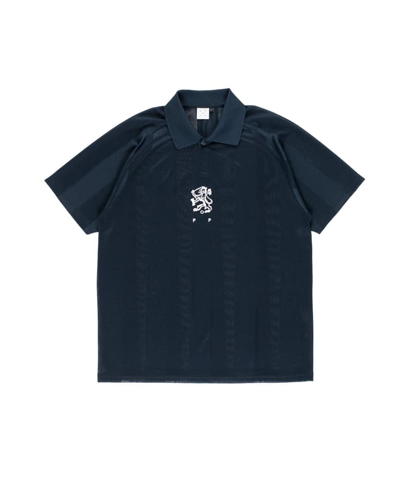POP TRADING CO/ポップトレーディングカンパニー/SPORTIF CUB SHIRT NAVY ポロシャツ ネイビー M
