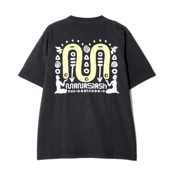 MANASTASH/マナスタッシュ/PUMICE TEE NEON SIGN ブラック S