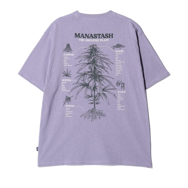 MANASTASH/マナスタッシュ/HEMP TEE TGP ラベンダー S
