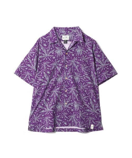 MANASTASH/マナスタッシュ/HEMP PATTERN SHIRTS シャツ パープル S