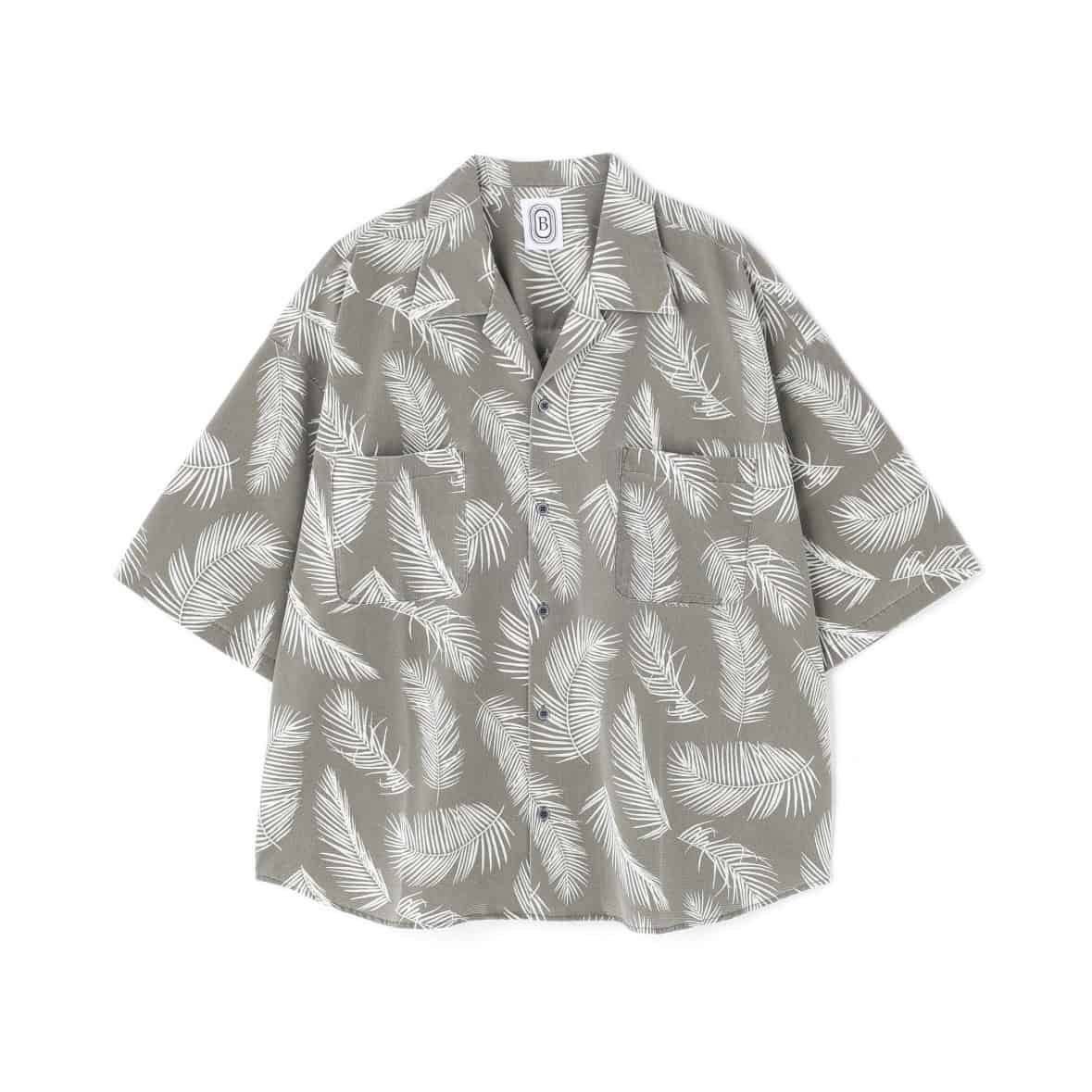 B omnivore/ビーオムニボー/PIGMENT WIND CLOTH SHIRT ピグメントウインドクロスシャツ オリーブ M