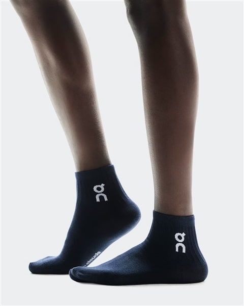 On/オン/Logo Sock Mid 3P ロゴソックスミッド　3パック NAVY XS(22-24.5)