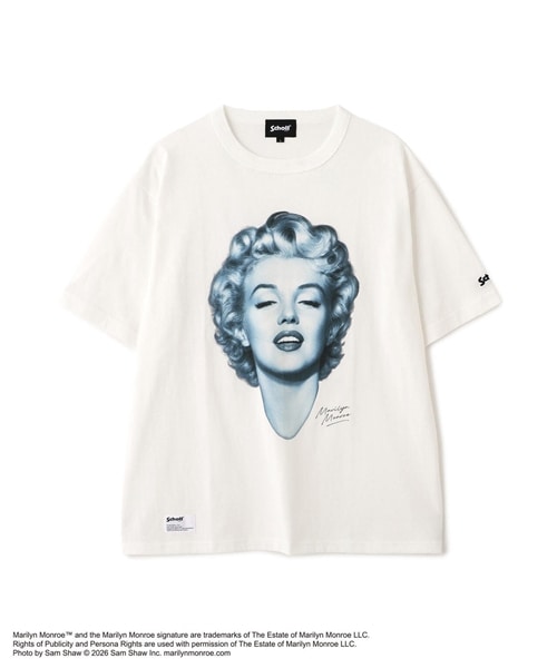 Schott/ショット/M.M.MONOCHROME T-SHIRT/マリリンモンロー モノクローム Tシャツ ホワイト M