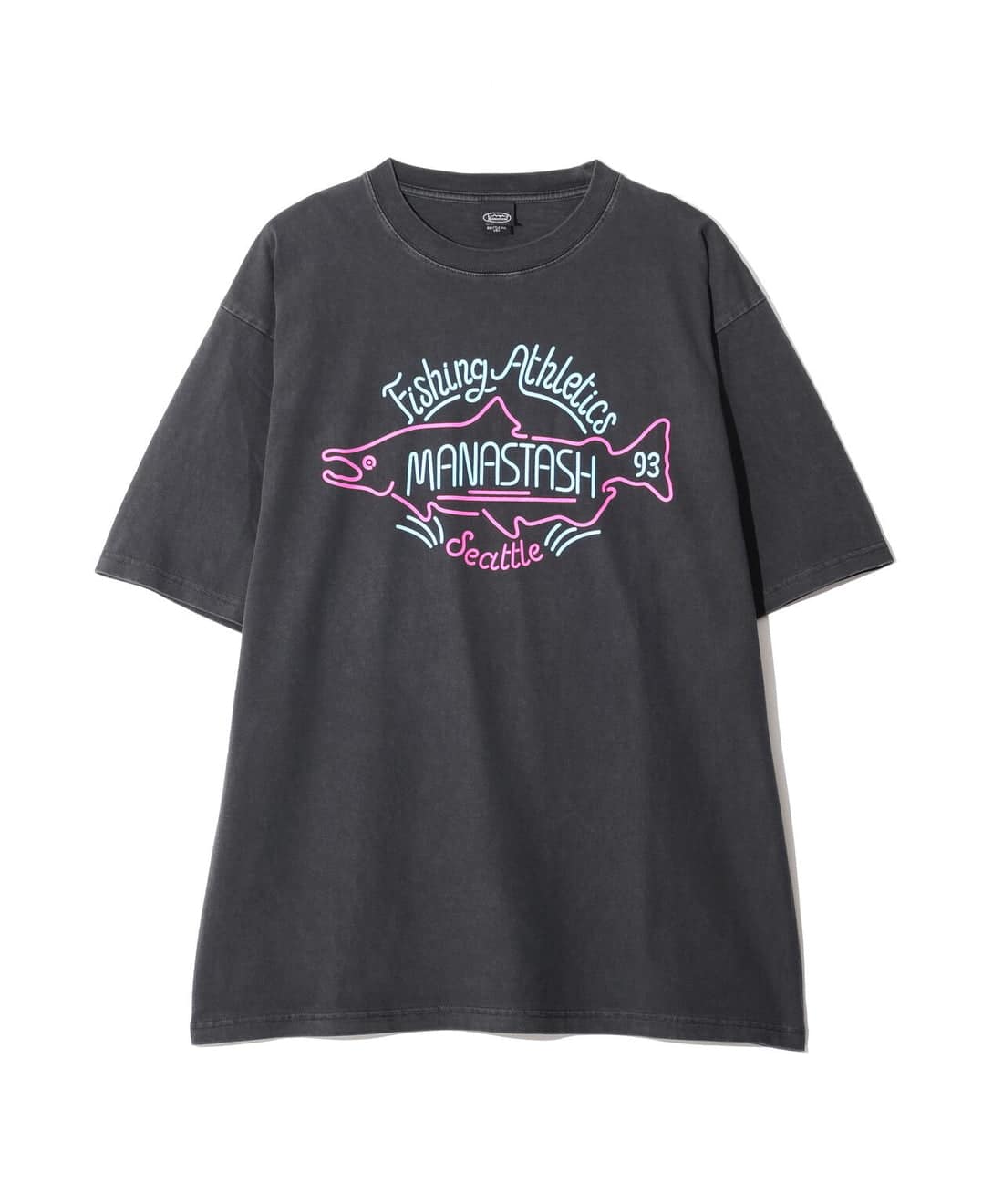 MANASTASH/マナスタッシュ/PUMICE TEE NEON SIGN Tシャツ ブラック S