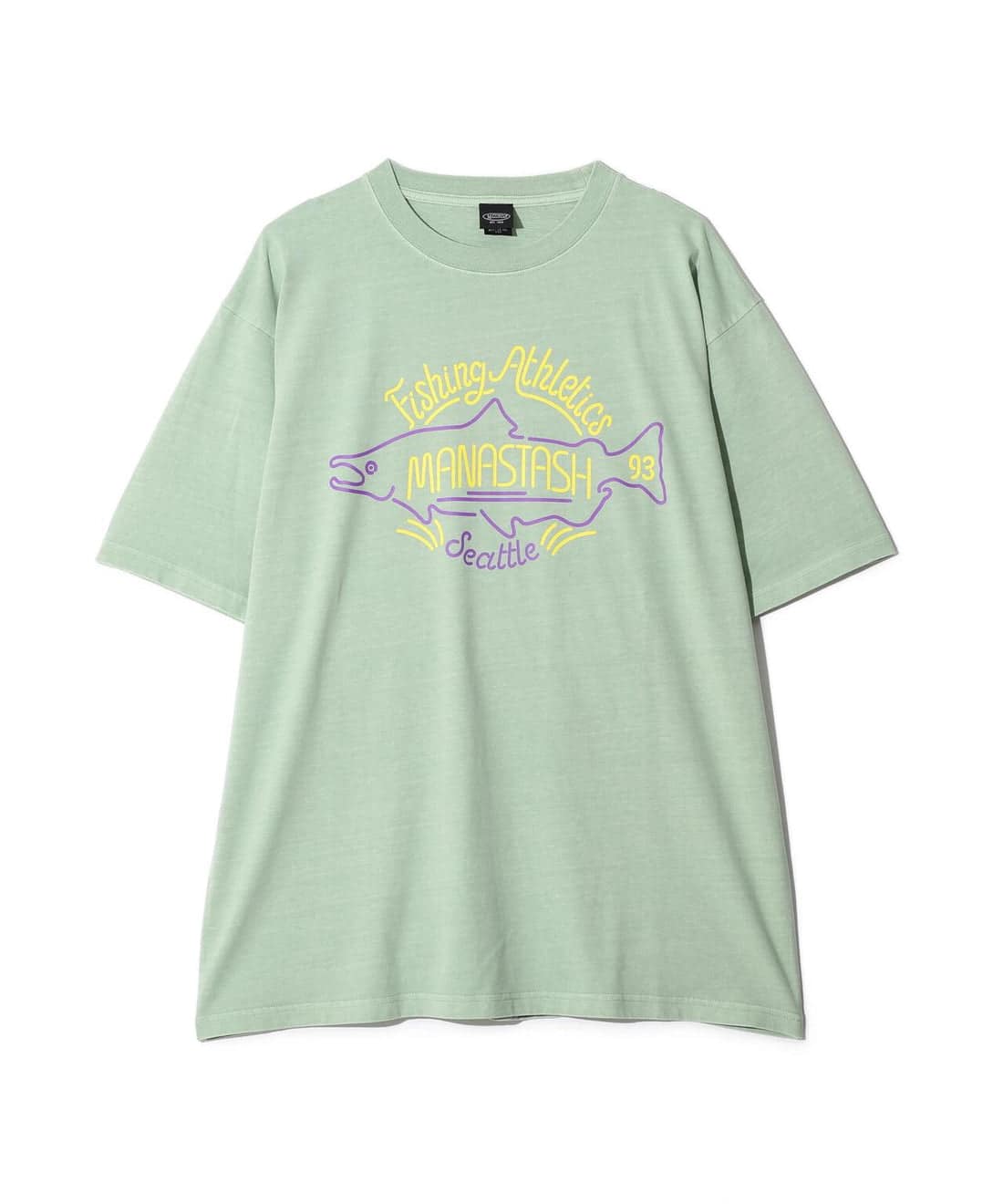 MANASTASH/マナスタッシュ/PUMICE TEE NEON SIGN Tシャツ ライトグリーン S