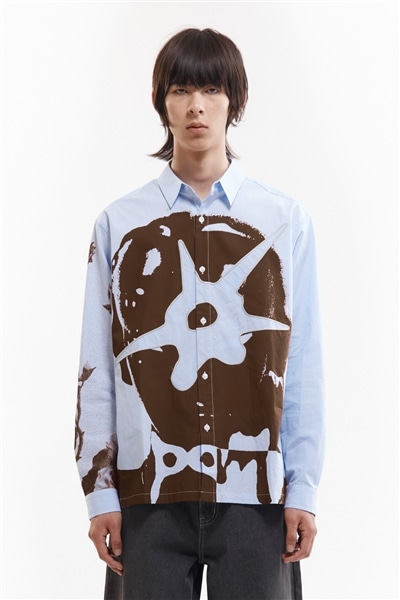 P.A.M.(Perks And Mini)/パム(パークスアンドミニ)/MECHANISM LS SHIRT  ロングスリーブシャツ BLUE STRIPE M