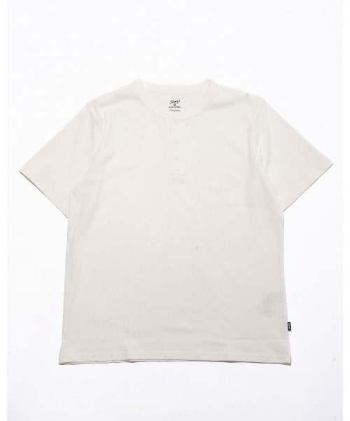 MANASTASH/マナスタッシュ/HEMP＠by manastash/HEMP DAYS S/S TEE HENLEY ホワイト M