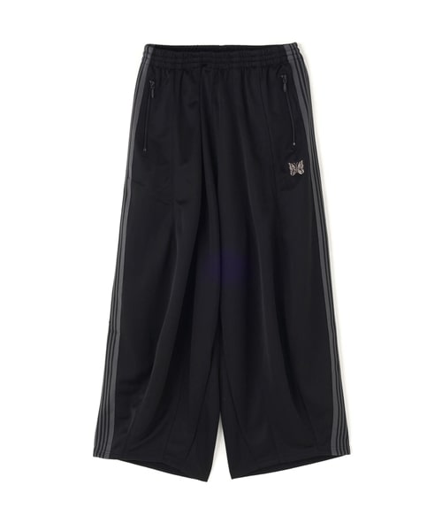 NEEDLES×BEAVER/ニードルズ×ビーバー/別注H.D. TRACK PANT - POLY SMOOTH -BLACK- ヒザデルトラックパンツ BLACK XS
