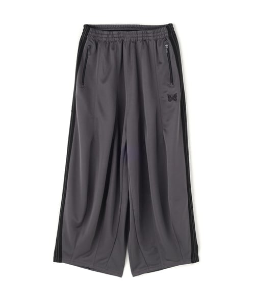 NEEDLES×BEAVER/ニードルズ×ビーバー/別注H.D. TRACK PANT - POLY SMOOTH -CHARCOAL- ヒザデルトラックパンツ CHARCOAL XS