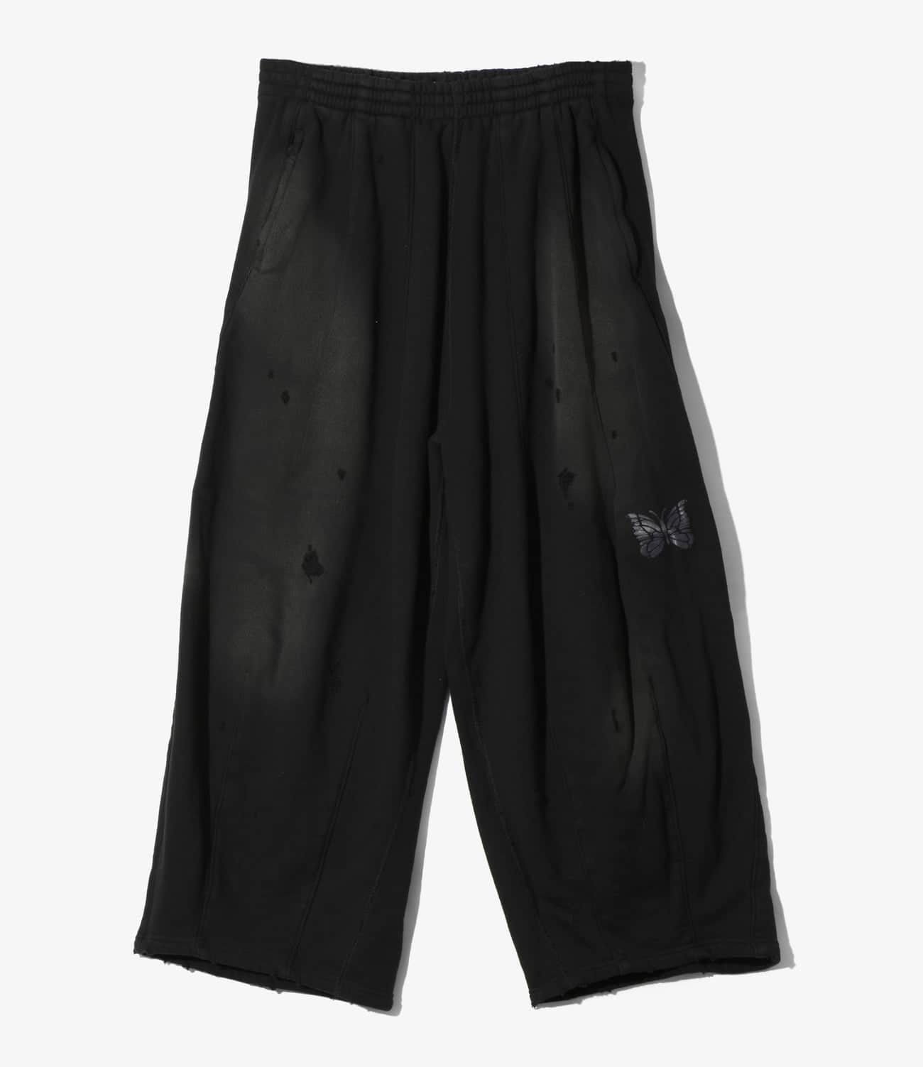 NEEDLES/ニードルズ/DECONSTRUCTED H.D. SWEAT PANT ヒザデルスウェットパンツ BLACK XS