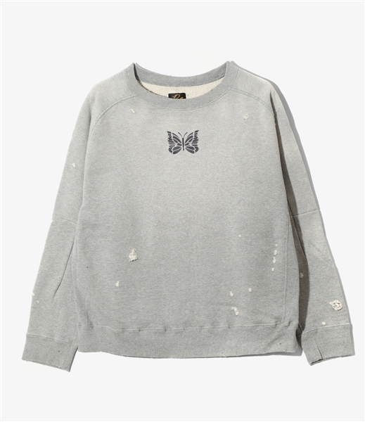 NEEDLES/ニードルズ/DECONSTRUCTED SWEAT SHIRT スウェット　トレーナー H.GRAY M