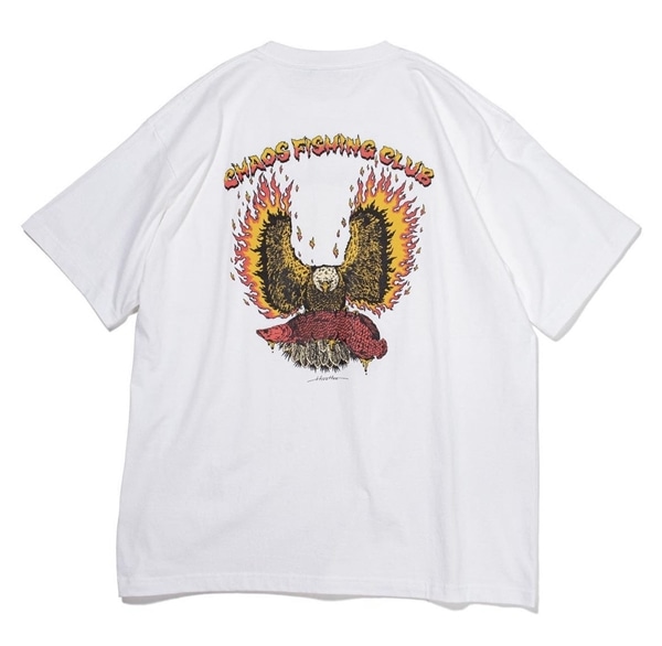 Chaos Fishing Club / EVIL FLAME TEE ホワイト M