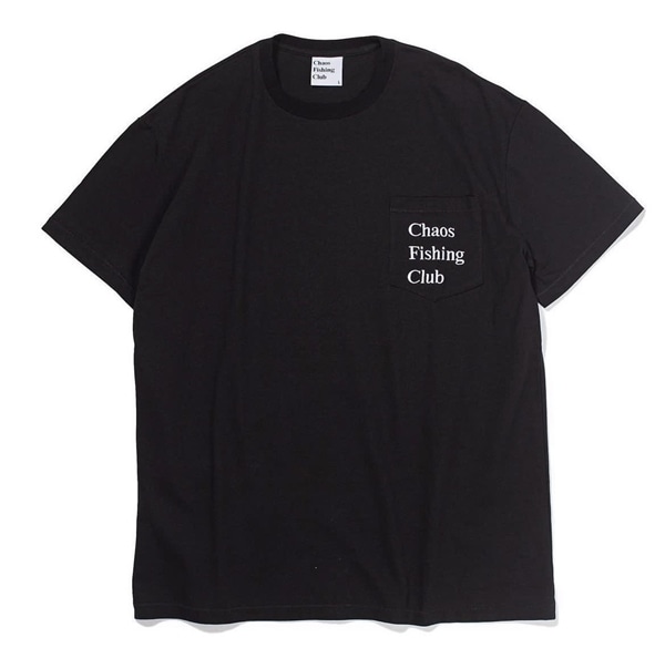 Chaos Fishing Club / Logo Pocket S/S ブラック XL