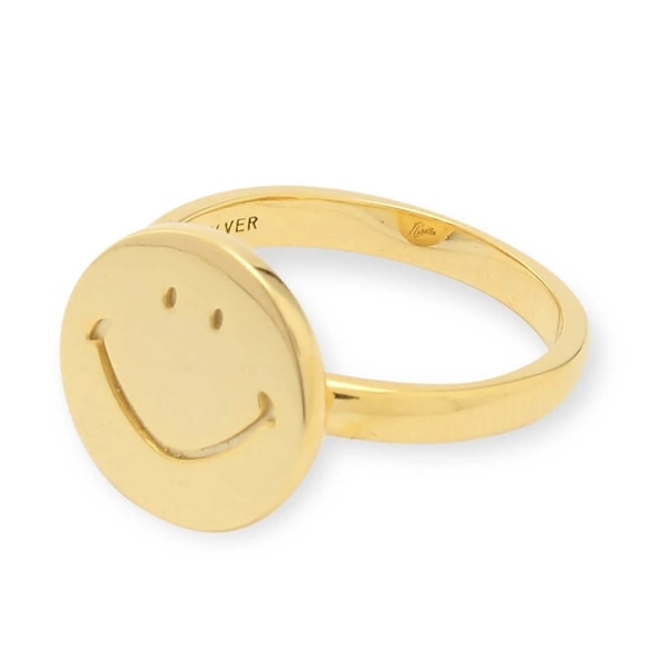NEEDLES/ニードルズ　RING - GOLD PLATE SMILE　リング　KP002B ゴールド L