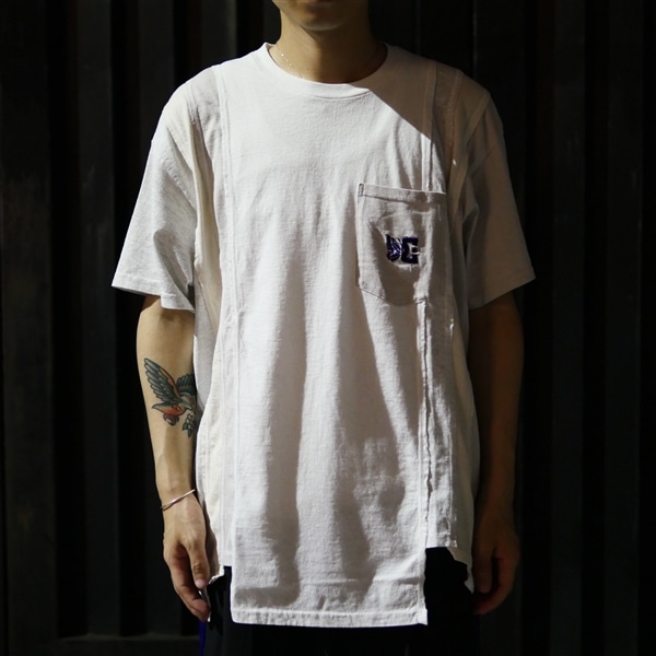 Needles×DC SHOES/7 CUTS S/S TEE - SOLID / FADE(L WHITE)｜ ビーバー
