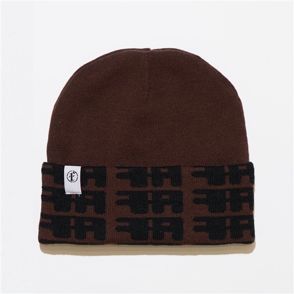 FAF/エフエーエフ/Square Logo Beanie BROWN FREE