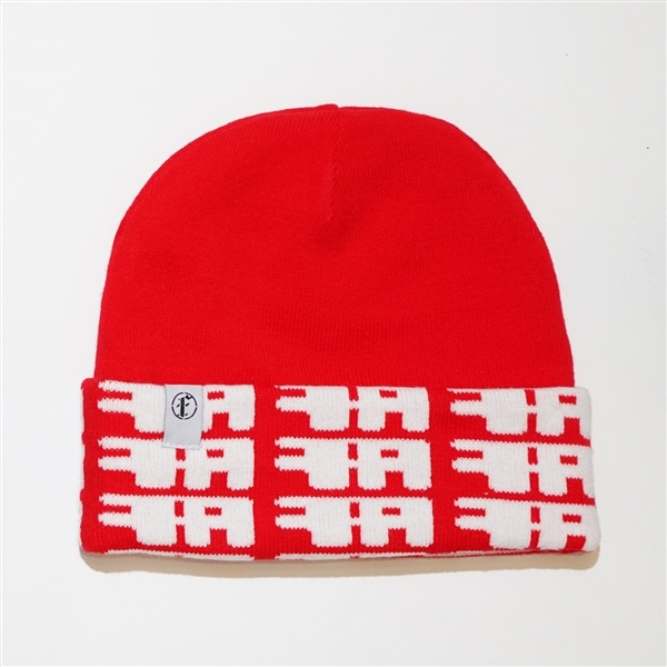 FAF/エフエーエフ/Square Logo Beanie RED FREE