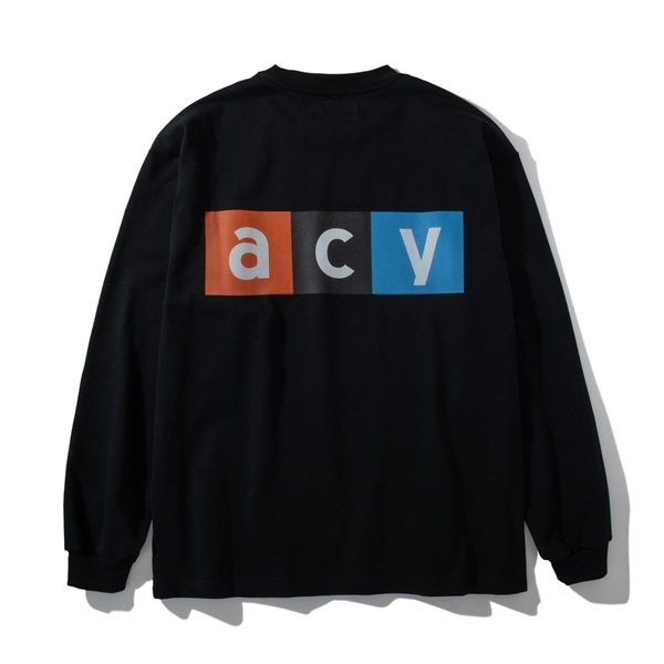 Acy/WAVE L/S TEE ブラック L