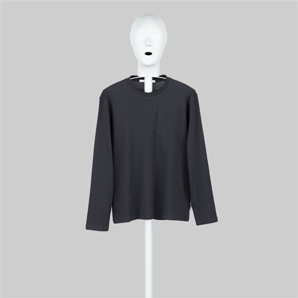 AFFXWRKS/LONG SLEEVE POCKET T-SHIRT BLACK L
