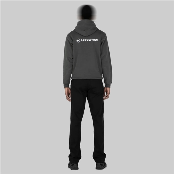 AFFXWRKS/AFFXWRKS HOODIE WASHED BLACK L
