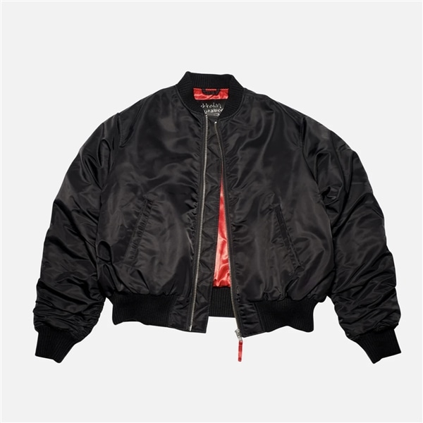 Stockholm Surfboard Club/ストックホルムサーフボードクラブ/Nylon Bomber Jacket BLACK M