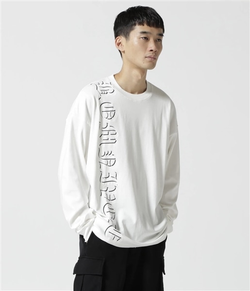 B omnivore/ビーオムニボー　OE L/S Tee WHITE M