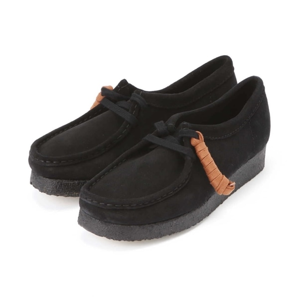 Clarks/クラークス/WALLABEE/ワラビー-women's BLACK 4.5