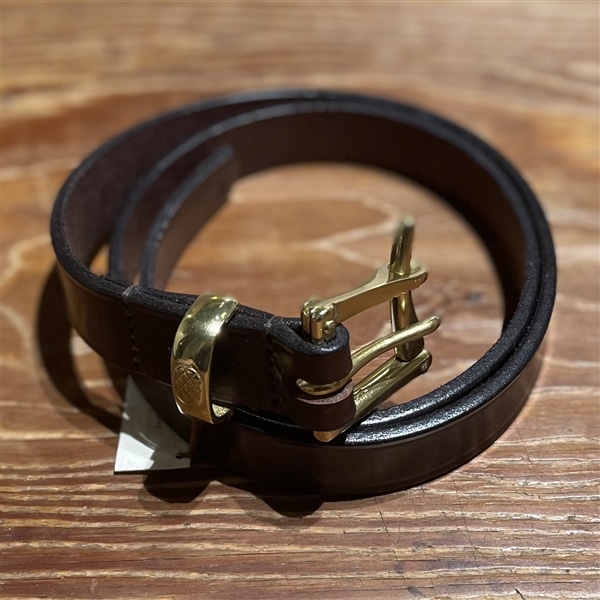 ＜Martin Faizey＞ QUICK RELEASE BELT/ベルト BROWN×GOLD 32